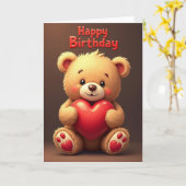 Carte d'anniversaire d'un ami charmant (Fleur jaune)