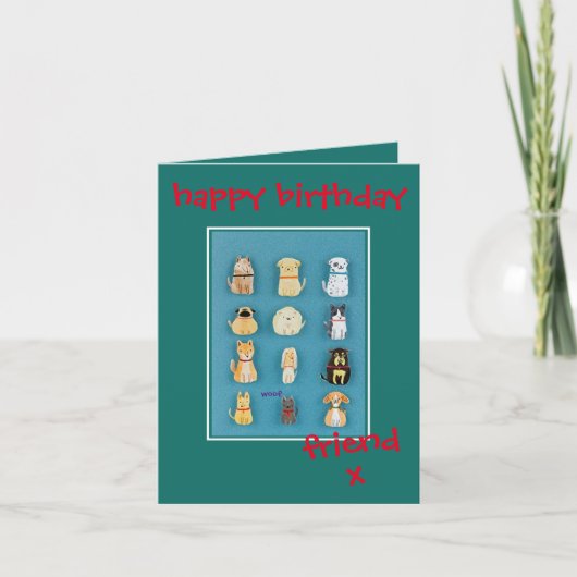 Carte d'anniversaire - D'un ami loyal (Devant)