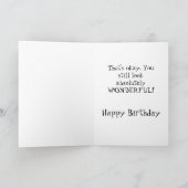 Carte d'anniversaire d'un an (Intérieur)