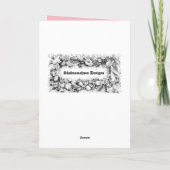 Carte d'anniversaire d'un an mignonne (Dos)