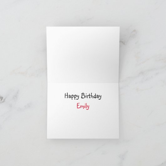 Carte d'anniversaire d'un enfant (Intérieur)