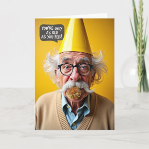 Carte d'anniversaire d'un homme joyeux