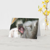 Carte d'anniversaire d'un petit oiseau (Fleur jaune)