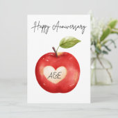 Carte d'anniversaire d'une aquarelle personnalisée (Debout devant)