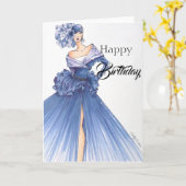 Carte d'anniversaire d'une manière éblouissante (Fleur jaune)