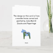 Carte d'anniversaire Eagle Horse (Dos)