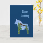 Carte d'anniversaire Eagle Horse (Fleur jaune)