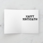 CARTE D'ANNIVERSAIRE "ÉCHOUÉE" (Intérieur)