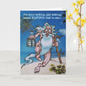 CARTE D'ANNIVERSAIRE "ÉCHOUÉE" (Fleur jaune)