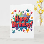 Carte d'anniversaire éclatante (Fleur jaune)