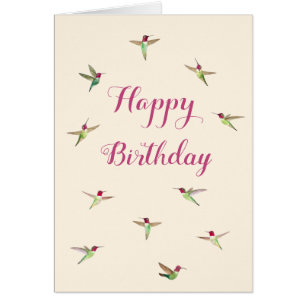 Carte d'anniversaire Ecru Anna
