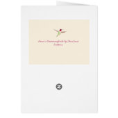 Carte d'anniversaire Ecru Anna's Hummingbirds (Dos)