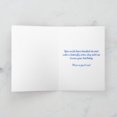 Carte d'anniversaire : Écureuil et papillon (Intérieur)