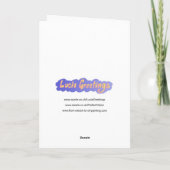 Carte d'anniversaire éffrayante pour les filles. (Dos)