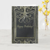 Carte d'anniversaire Eldritch (Fleur jaune)