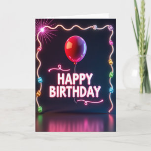 Carte d'anniversaire électrique