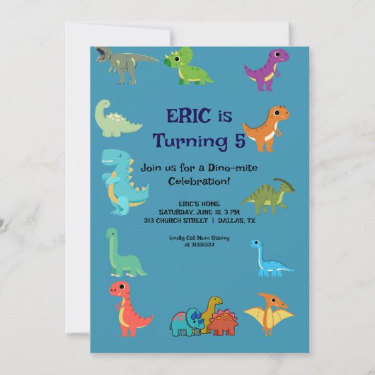 Carte d'anniversaire élégante (Devant)