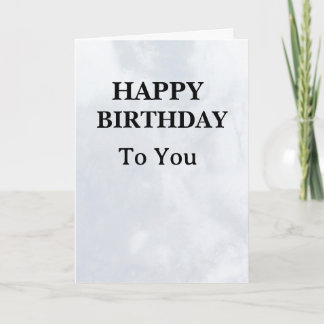 Carte d'anniversaire élégante