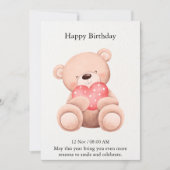 Carte d'anniversaire élégante (Devant)