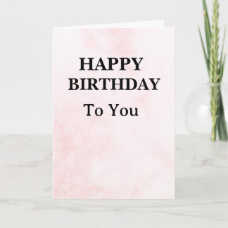 Carte d'anniversaire élégante