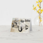 Carte d'anniversaire élégante de Neal (Fleur jaune)