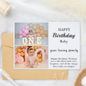 Carte d'anniversaire élégante et heureuse