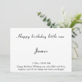 Carte d'anniversaire élégante et joyeuse (Debout devant)
