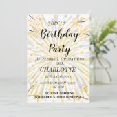 Carte d'anniversaire élégante et joyeuse (Debout devant)