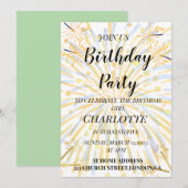 Carte d'anniversaire élégante et joyeuse (Devant / Derrière)