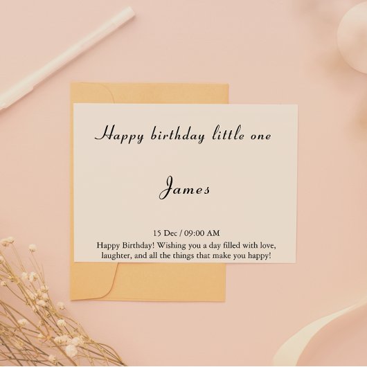 Carte d'anniversaire élégante et joyeuse