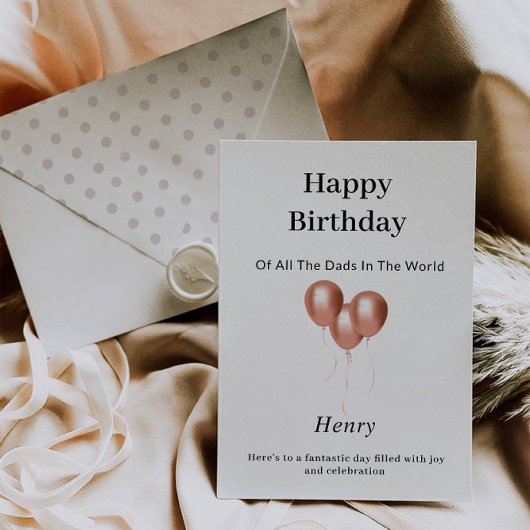 Carte d'anniversaire élégante et joyeuse