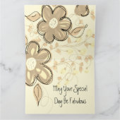 Carte d'anniversaire élégante et moderne (Intérieur)