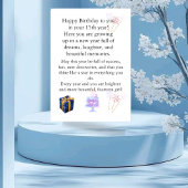 Carte d'anniversaire élégante pour elle – Message