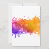 Carte d'anniversaire éléphant mignon violet (Dos)