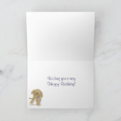 Carte d'anniversaire éléphante heureuse (Intérieur)