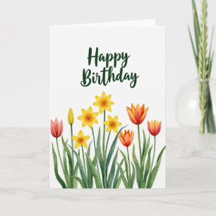 Carte d'anniversaire Emerald Bloom