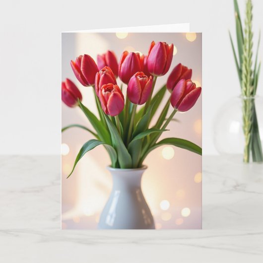 Carte d'anniversaire Emerald Stem (Devant)