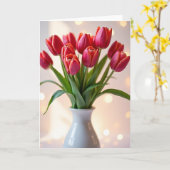 Carte d'anniversaire Emerald Stem (Fleur jaune)