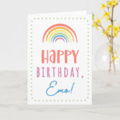 Carte d'anniversaire Emo (Fleur jaune)