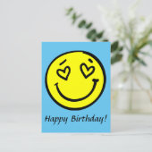 Carte d'anniversaire Emoji (Debout devant)