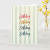 Carte d'anniversaire empilée (Fleur jaune)