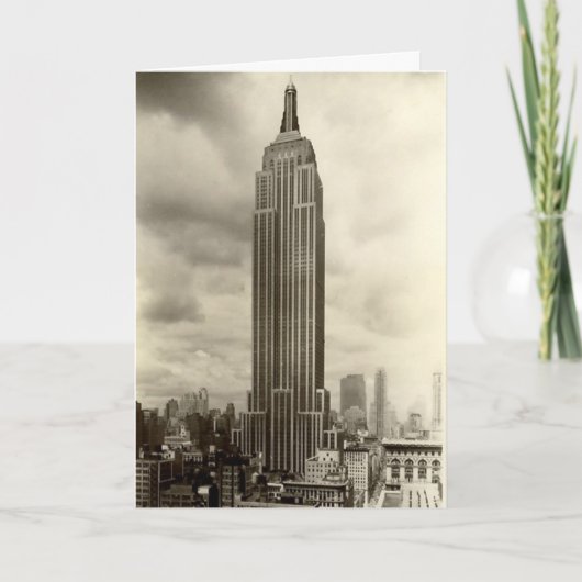 Carte d'anniversaire, Empire State Building (Devant)