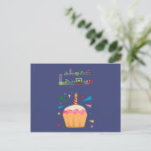 Carte d'anniversaire en arabe - matériau industrie (Debout devant)