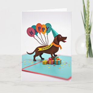 Carte d'anniversaire en art de papier