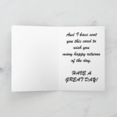 Carte d'anniversaire en baisse d'arbre (Intérieur)