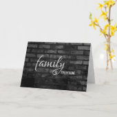 Carte d'anniversaire en brique noire pour gendre (Fleur jaune)