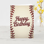Carte d'anniversaire en écriture vintage (Fleur jaune)