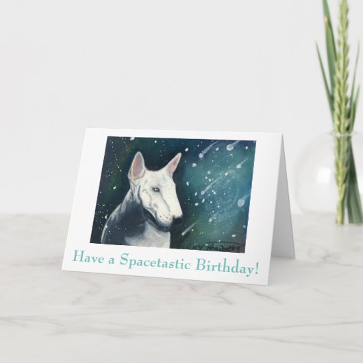 Carte d'anniversaire en forme d'étoile (Devant)