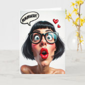 Carte d'anniversaire en gros plan douce (Fleur jaune)