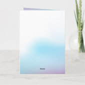 Carte d'anniversaire en langue des signes Fourmi P (Dos)